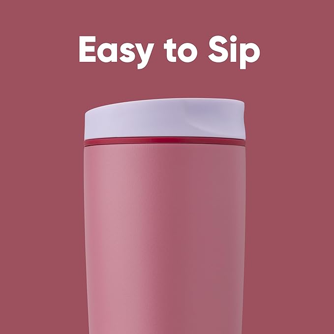 Owala SmoothSip Slider Insulated Stainless Steel Coffee Tumbler, Reusable Iced - Image 2