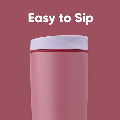 Owala SmoothSip Slider Insulated Stainless Steel Coffee Tumbler, Reusable Iced - Image 2