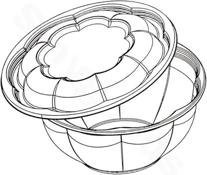 Disposable Plastic Salad Bowls - Image 2