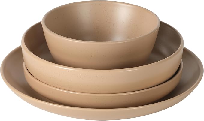 Gibson Elite Leeds Court Plates and Bowls Sets, 16-Piece Stoneware Dinnerware - Image 9