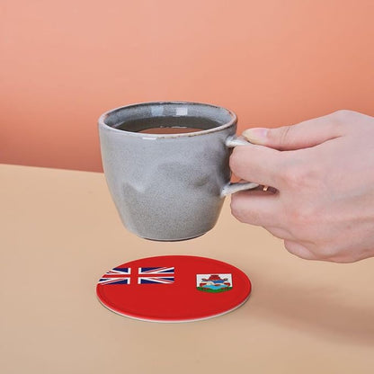 6 Pack Bermuda Flag Leather Coaster - Image 7