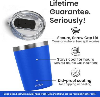 CUPKIN Sippy Cup for 1 Year Old, The Original Stackable 8 oz Stainless Steel - Image 3