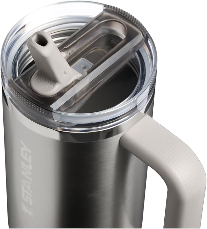 STANLEY Quencher ProTour Flipstraw Tumbler, 30 oz, Stainless Steel Ash | - Image 2