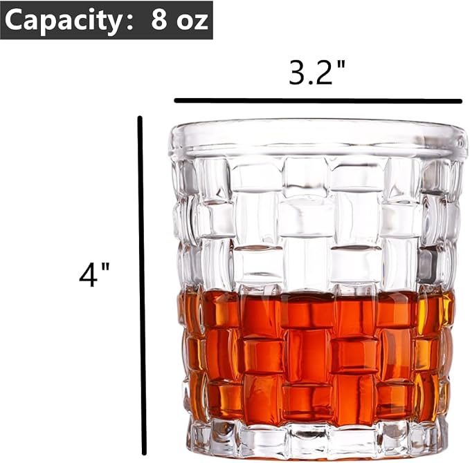 Dicunoy 6 Pack Juice Drinking Glasses, 8 oz Water Glasses - Image 2