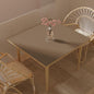 Desk Cover Protector - Used for Square Table Waterproof and Easy to Clean Good Flatness Easy to Used for Dining Table(Mud Color+Champagne Gold 44x44)