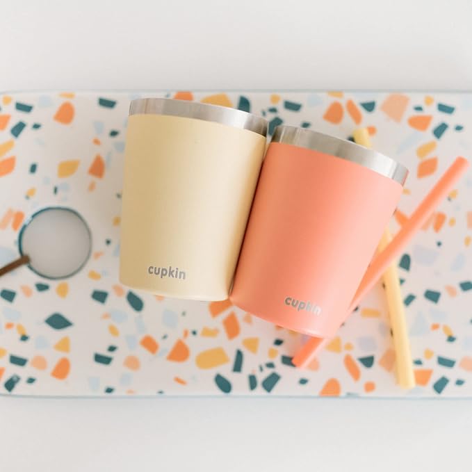 CUPKIN Eco Kids Tumbler Cup, The Original 8 oz Stackable Stainless Steel Metal - Image 8