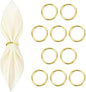 10 Pcs Gold Napkin Rings by Unknown