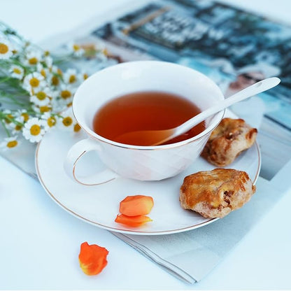 Bone China Tea Cup and Saucer Set - Image 2