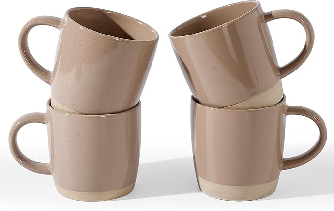 famiware Coffee Mugs for 4, 13 oz Mug Set, Dringking Cup by Famiware