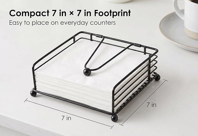 2Pack Napkin Holder for Table, Flat Napkin Dispenser - Image 4
