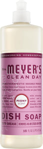 MRS. MEYER'S CLEAN DAY Liquid Dish Soap, Peony, 16 fl. oz