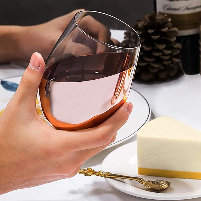 MyGift Stemless Wine Glasses Set of 6 - Image 4