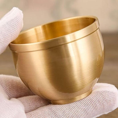 Vintage Teacup Set 2 Pack 2Oz Antique Brass Tea Cups Small Retro Teacups - Image 4