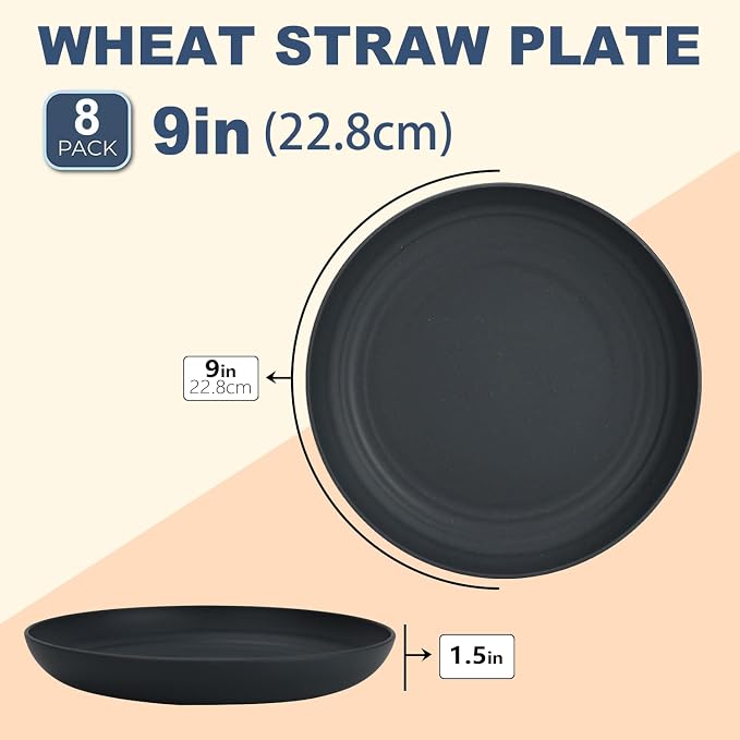 Wheat Straw Dinner Plates - Image 2