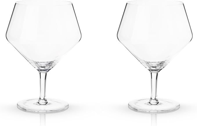 Viski Raye Angled Stemmed Gin and Tonic Glasses Set of 2 - Image 8