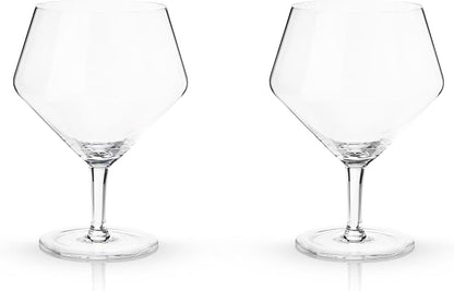 Viski Raye Angled Stemmed Gin and Tonic Glasses Set of 2 - Image 8
