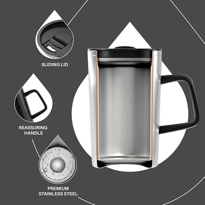Ideus 16 oz Insulated Stainless Steel Coffee Mug - Image 3