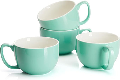 Teocera 16oz Large Coffee Mugs Set of 4 by Teocera