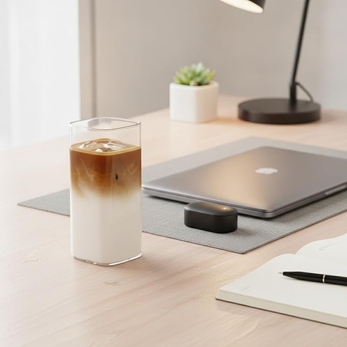 Drinking Cup Square Borosilicate Glass Tumbler Handleless Design - Image 3