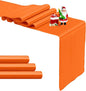 4-Pack Orange Satin Table Runner 12 x 108 Inch Long Bright and Smooth Silk by Pufogu