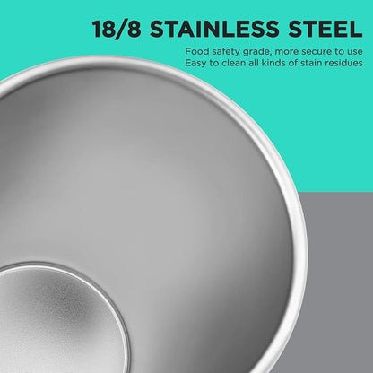HAUSHOF Stainless Steel Cups, 14oz Stacking Cups, Unbreakable, 6 Pack | 18/8 - Image 5