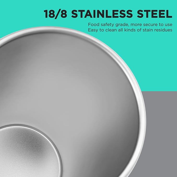 HAUSHOF Stainless Steel Cups, 20oz Stacking Cups, Unbreakable, 4 Pack | 18/8 - Image 5