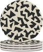 Minimalist Fragmented Angular Shapes Coasters Set of 4 Absorbent Coasters by Unknown
