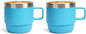 Zenbo 6 oz Espresso Mug with Handle, Ceramic-Lined 18/8 Stainless Steel | by Zenbo