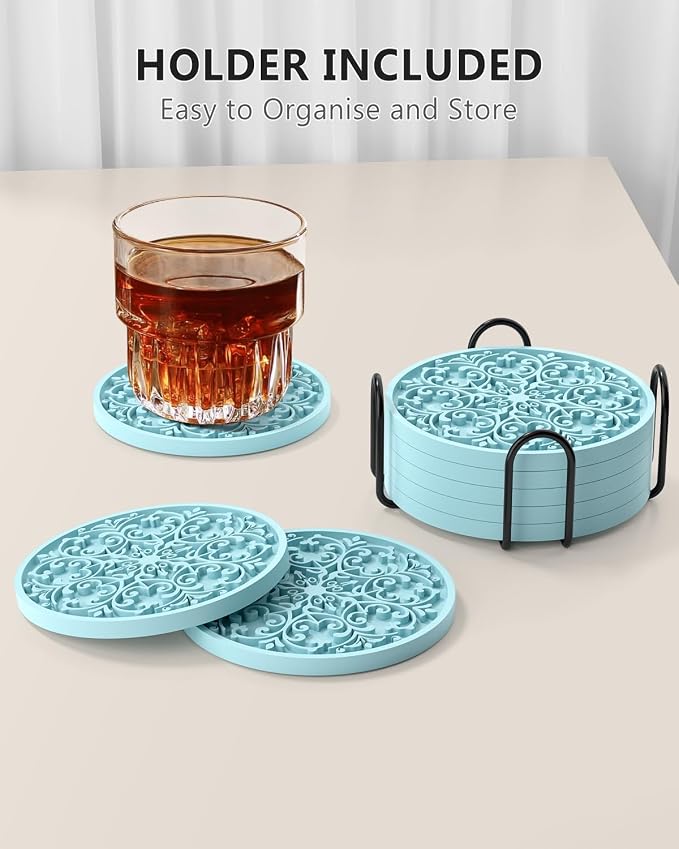 Drink Coasters, Coasters Set of 6 - Image 7