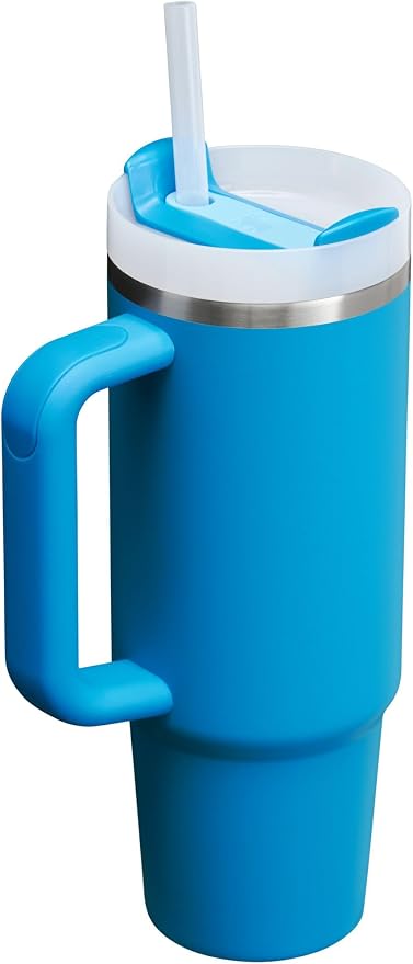 STANLEY Quencher H2.0 Flow State Tumbler, 30 oz, Azure | Handle and Straw | - Image 3