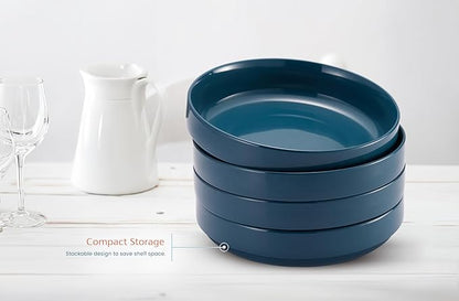 KooK Pasta Bowl, Bowl Plate, Low Bowl, Plate Bowls, Ceramic Large Shallow Bowls - Image 6
