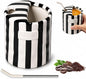 Ceramic Coffee Mug with Sip Hole, 10oz Retro Striped Coffee Cups, Cute Ceramic by Unknown