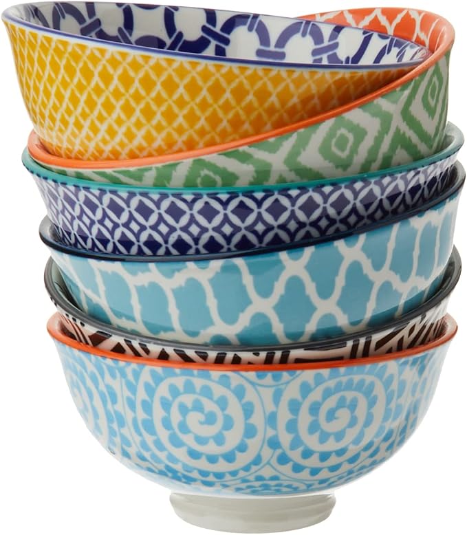 Chelsea 4.75" All-Purpose Porcelain Bowls – Set of 6 by CERTIFIEDINTERNATIONAL