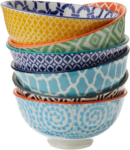 Chelsea 4.75" All-Purpose Porcelain Bowls – Set of 6 by CERTIFIEDINTERNATIONAL