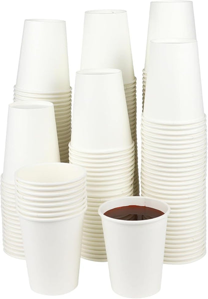 Paper Cups 8 Oz, 120 Pack Paper Coffee Cups 8 Oz, Disposable Cups by Walasaso
