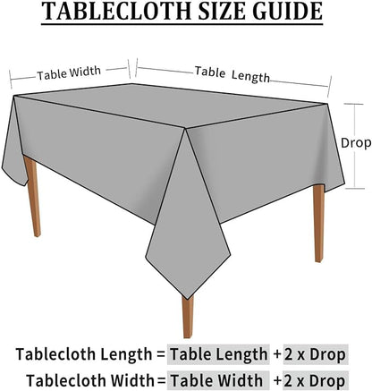 Smiry Rectangle Table Cloth, Waterproof Heavy Duty Vinyl Tablecloths, Wipeable Washable Table Cover for Kitchen and Dining Room (Brown, 70" X 108")