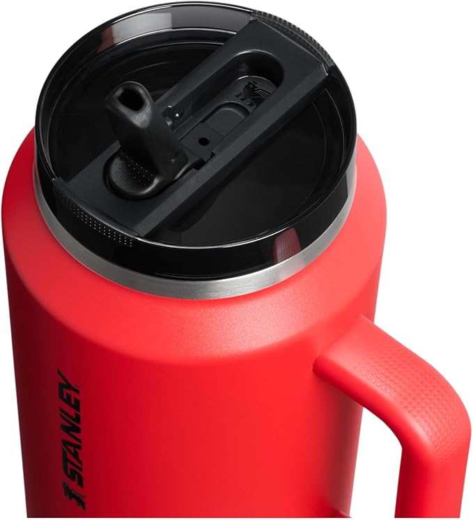 STANLEY Quencher ProTour Flipstraw Tumbler, 64 oz, Chili Black | Built-In Straw - Image 2