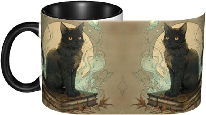 FyLybois Cat Coffee Mug 11 Ounce Mugs Ceramic Tea Cup Drinking Water Cups | - Image 4