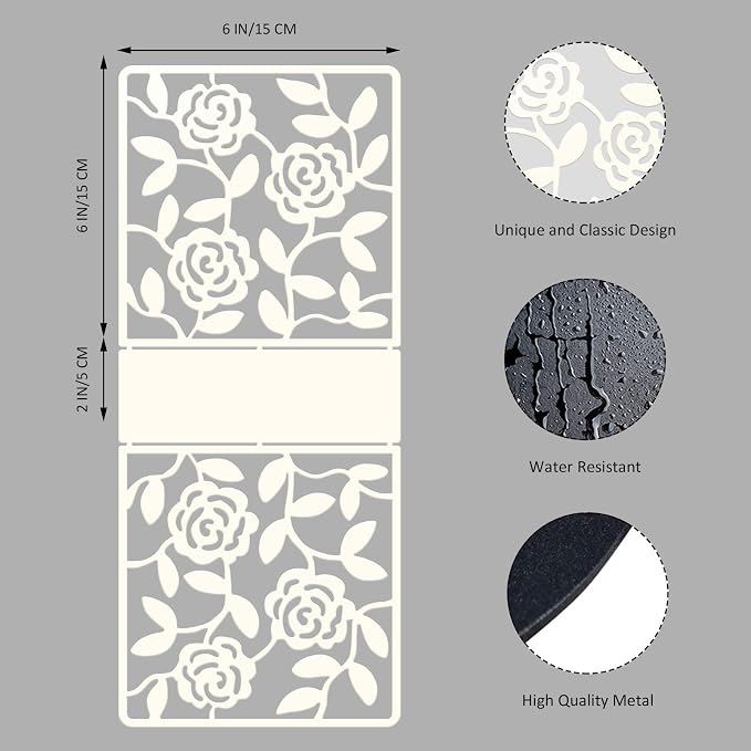 Resama Metal Napkin Holder for Table, Metal Rose Standing Napkin Holder for - Image 6