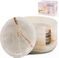 Marble Coasters Set of 6 Cream Onyx 3.5 Inch Round Stone Coaster by SPESHSTONES