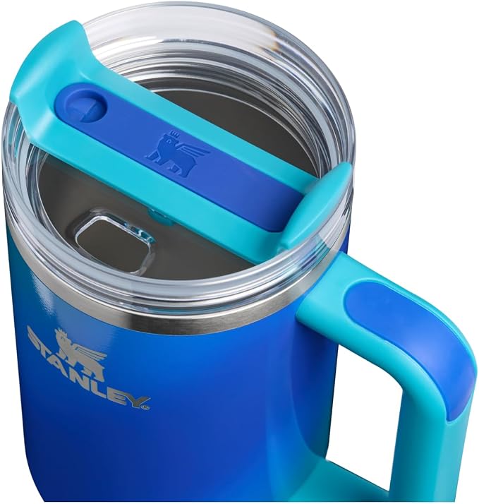 STANLEY Quencher H2.0 Flow State Tumbler, 40 oz, Sea Glass Aura | Handle and - Image 2