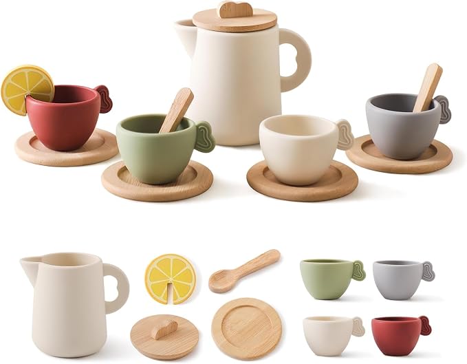 Enchanting Wooden Tea Party Set by YOUUYS