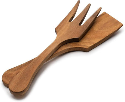 Ironwood Gourmet Extra Large Salad Utensil Set, 2.75 x 2.75 x 13 inches - Image 4