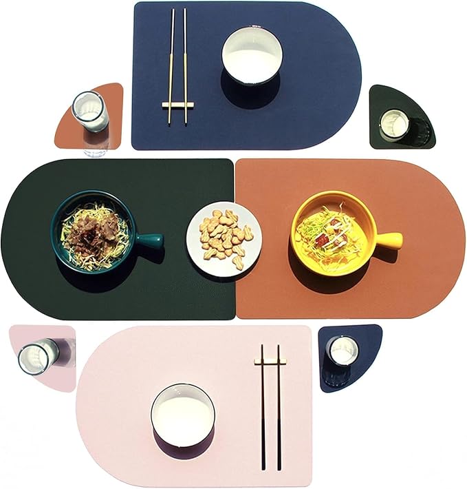 Reversible Faux Leather Placemats by Waadiot