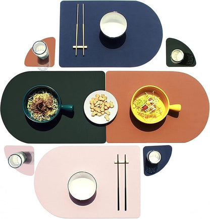 Reversible Faux Leather Placemats by Waadiot