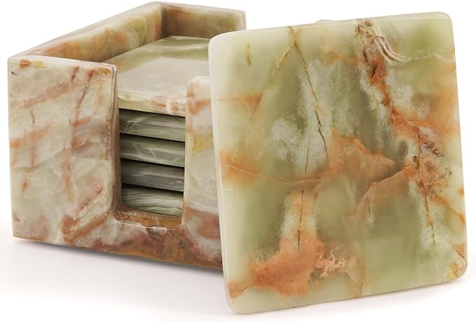 Radicaln Square Marble Coasters Set of 6 by RADICALn