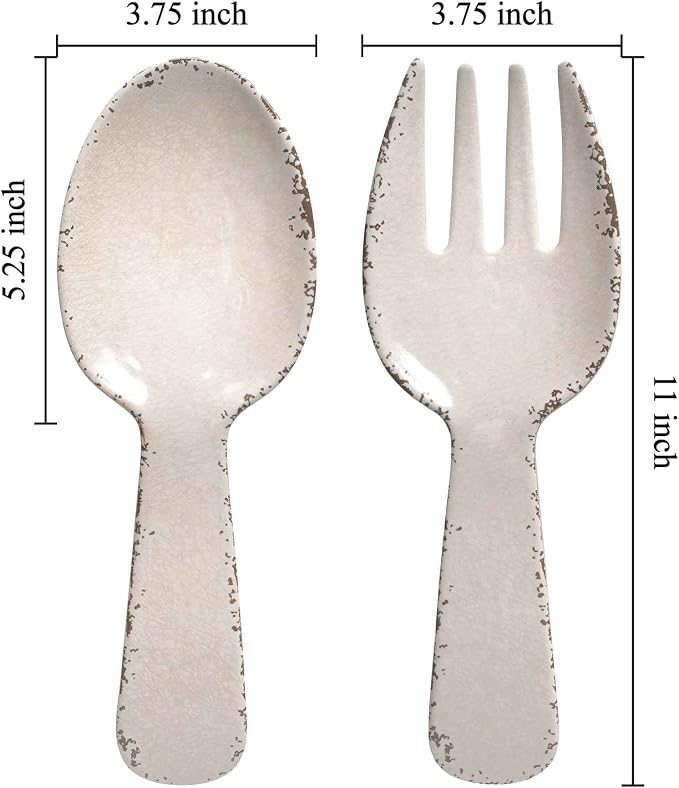UPware Crackle Melamine Salad Servers, Serving Utensil Set, Includes Serving - Image 2