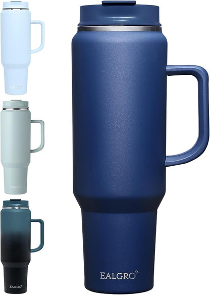 EALGRO 50 oz Tumbler with Handle, Insulated Tumblers with Lid and Straw | by EALGRO