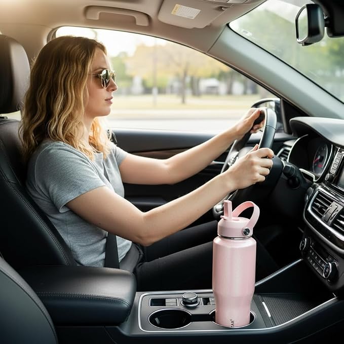 SENDESTAR 40oz Stainless Steel Water Bottle, Double Wall Vacuum Insulated Bottle - Image 2
