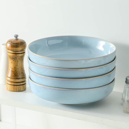 Ceramic Patsa Bowls, 34 oz Salad bowl Set of 4, Stoneware Serving Bowl - Image 7